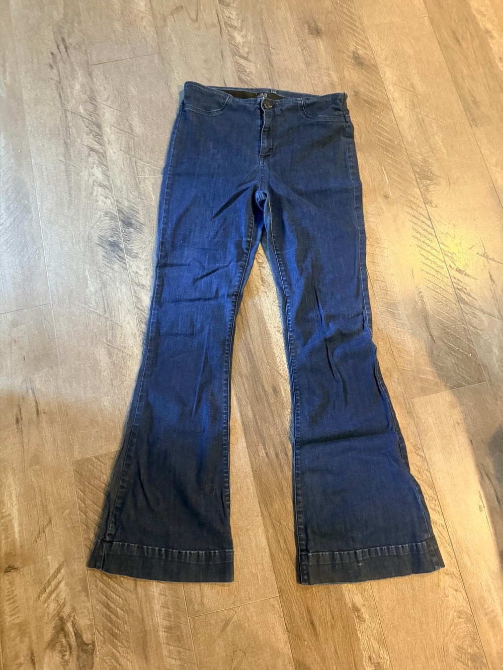 SOLD Design Lab Dark Blue Flare Jeans